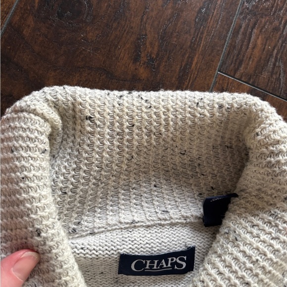Chaps Classic Fit Textured Shawl Collar Sweater Size XL - Picture 9 of 12